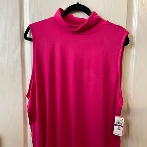 NWT women’s Riley and Rae cowl neck bright fuchsia tank size L & XXL